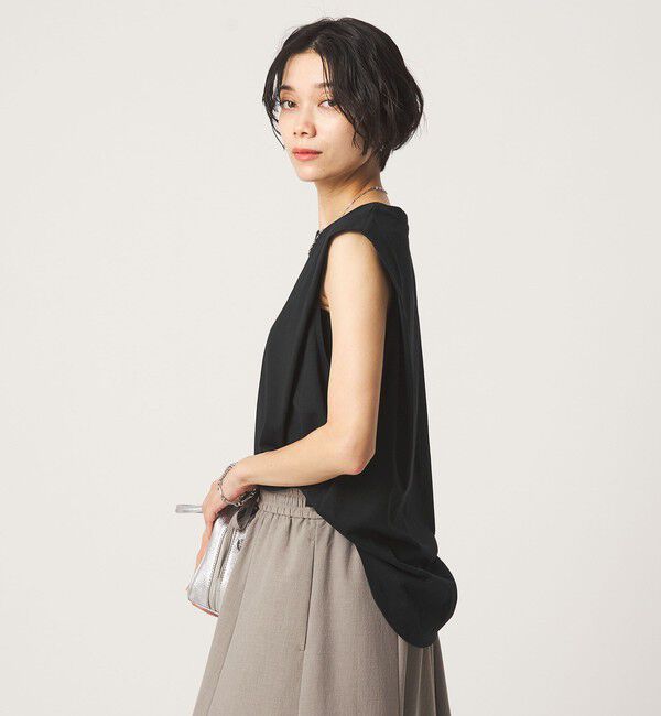 UNITED ARROWS green label relaxing「ショルダータック ノースリーブ プルオーバー カットソー」|Tシャツ・カットソー|