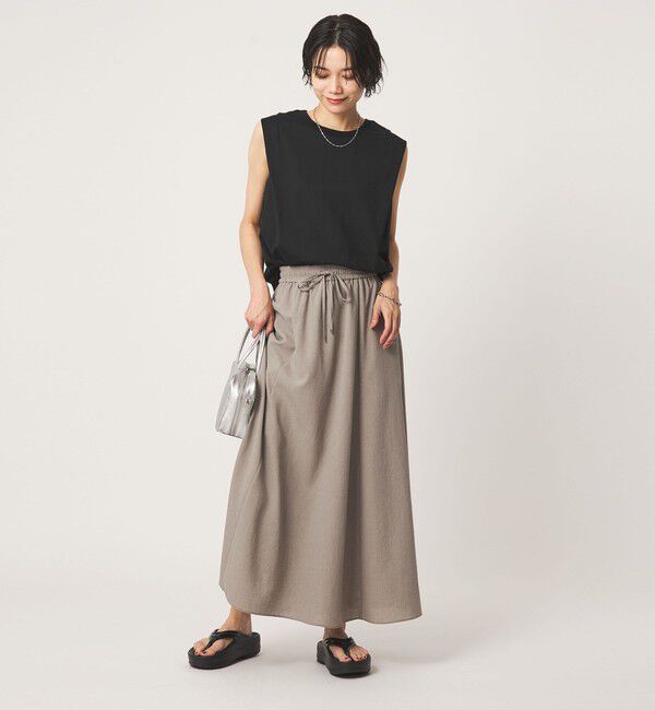 UNITED ARROWS green label relaxing「ショルダータック ノースリーブ プルオーバー カットソー」|Tシャツ・カットソー|