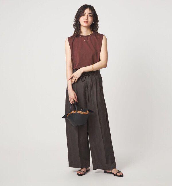 UNITED ARROWS green label relaxing「ショルダータック ノースリーブ プルオーバー カットソー」|Tシャツ・カットソー|