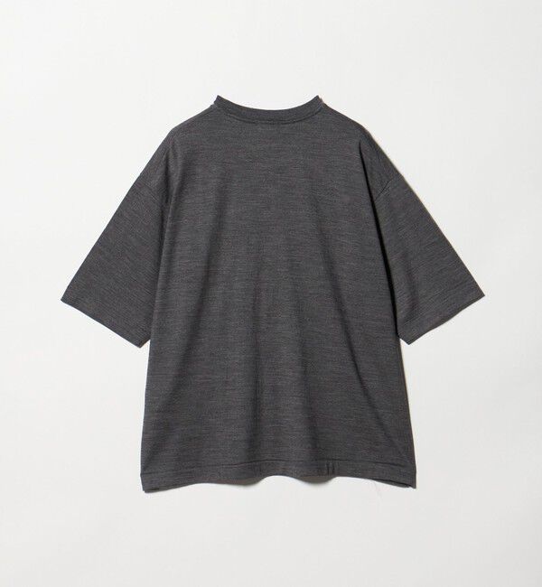 UNITED ARROWS green label relaxing「FINE BASIC ハシゴ Super100&rsquo;s ウール 半袖 Tシャツ」|Tシャツ・カットソー|