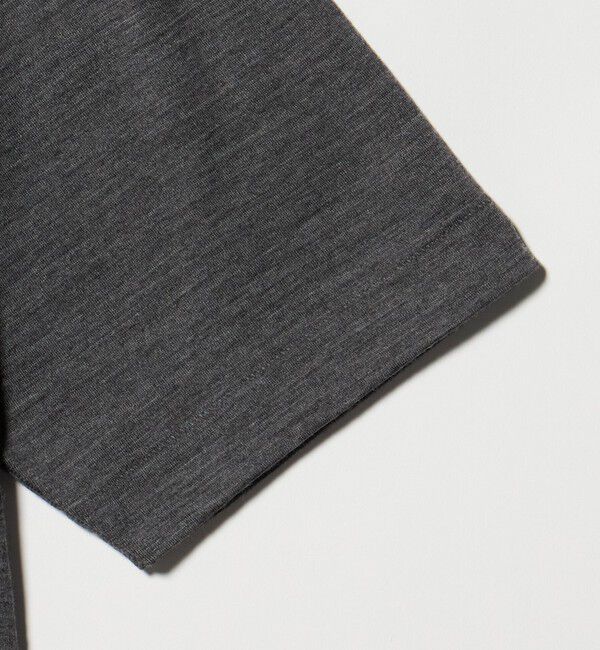 UNITED ARROWS green label relaxing「FINE BASIC ハシゴ Super100&rsquo;s ウール 半袖 Tシャツ」|Tシャツ・カットソー|