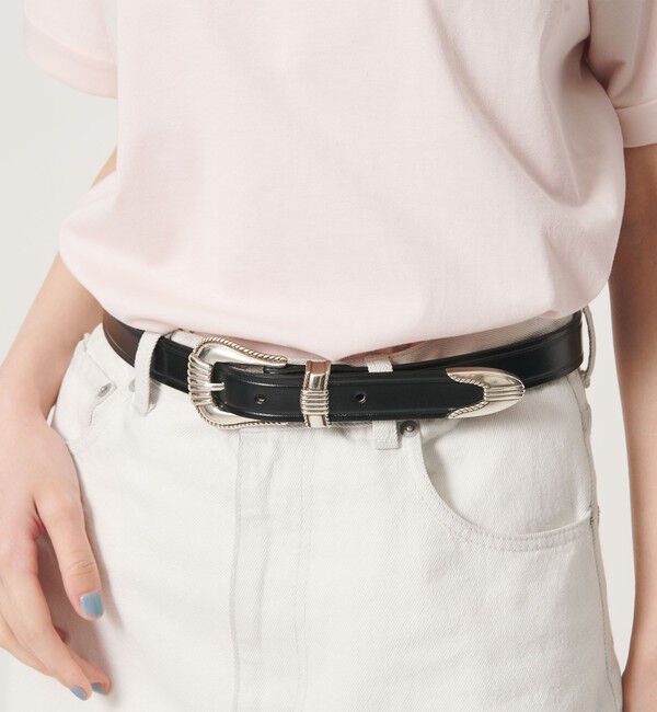 BEAUTY&YOUTH UNITED ARROWS「＜TORY LEATHER＞レザー ウェスタン ベルト」|ベルト|BLACK