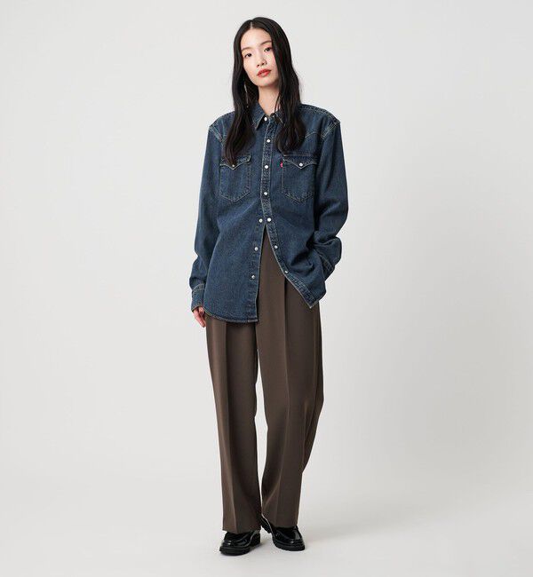 BEAUTY&YOUTH UNITED ARROWS「タックワイドストレートパンツ ウォッシャブル」|スラックス|
