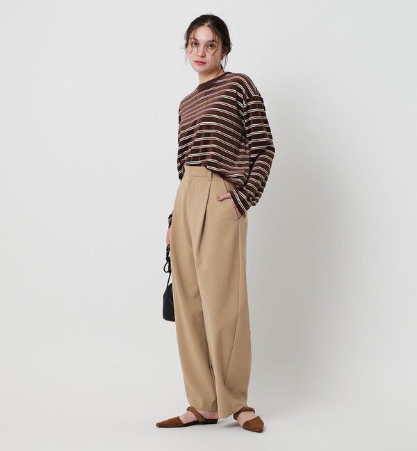 BEAUTY&YOUTH UNITED ARROWS「ポリエステルブレンド カーブパンツ」|スラックス|