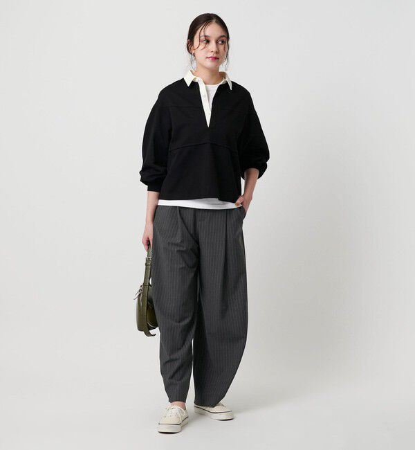 BEAUTY&YOUTH UNITED ARROWS「ポリエステルブレンド カーブパンツ」|スラックス|