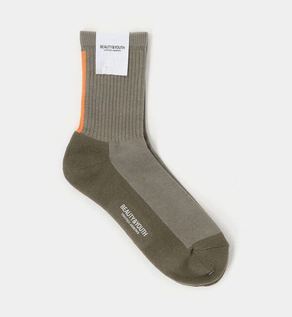 BEAUTY&YOUTH UNITED ARROWS「バック ライン ソックス」|ソックス|BEIGE