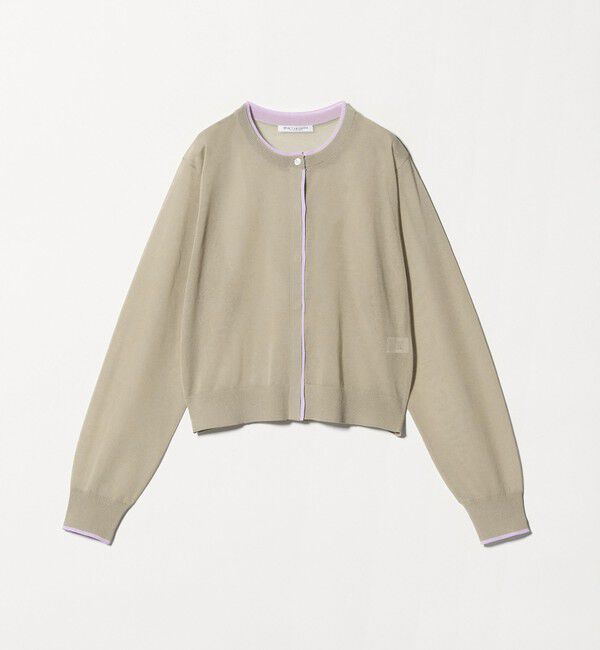 BEAUTY&YOUTH UNITED ARROWS「ライン クルーネック カーディガン ウォッシャブル」|カーディガン|