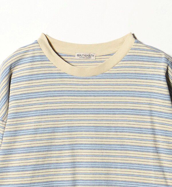 BEAUTY&YOUTH UNITED ARROWS「オルタネイトボーダー ボリュームスリーブ クルーネック カットソー」|Tシャツ・カットソー|