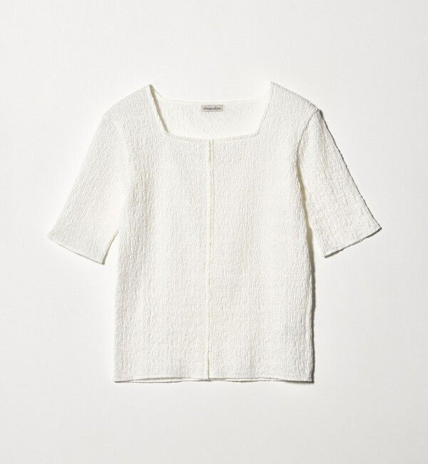 STEVEN ALAN「＜Steven Alan＞スクエアネック カーディガン」|カーディガン|OFF WHITE