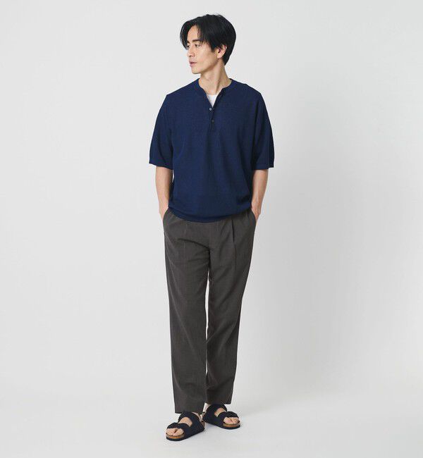 BEAUTY&YOUTH UNITED ARROWS「ソアロン 1プリーツ テーパード イージー パンツ NO.5」|チノ|