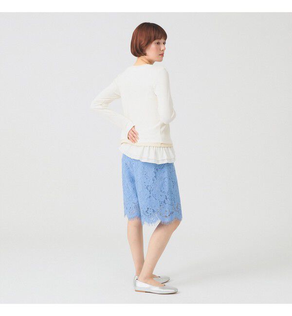 Ray BEAMS 「レース スカラヘム ハーフ パンツ」|その他|