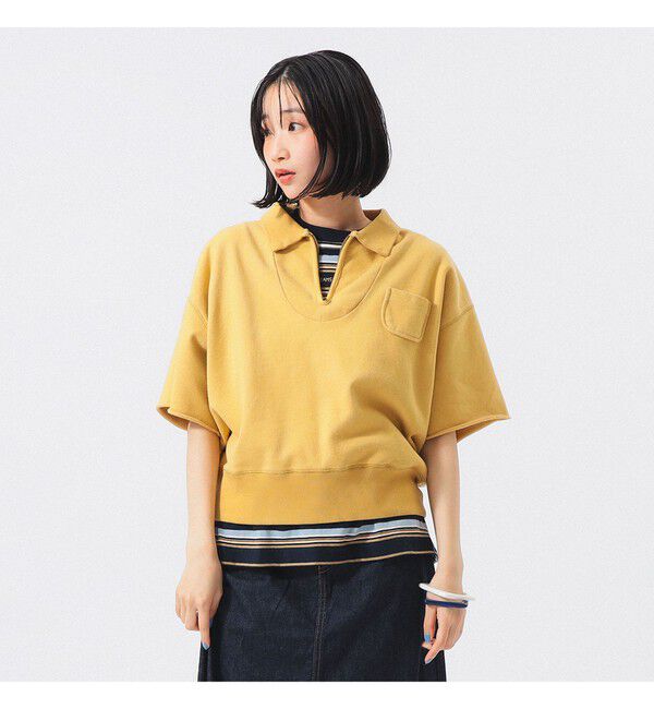 BEAMSBOY「ハーフジップ ショートスリーブ スウェット」|スウェット・ジャージ|