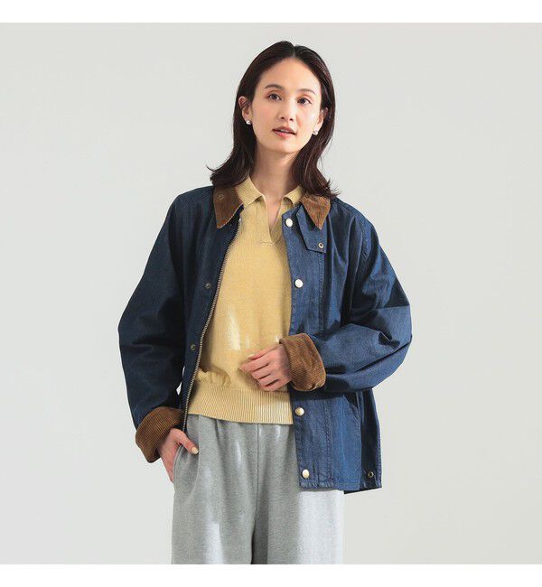 Demi-Luxe BEAMS 「Barbour / TRANSPORT デニム ジャケット」|ブルゾン・スタジャン|INDIGO