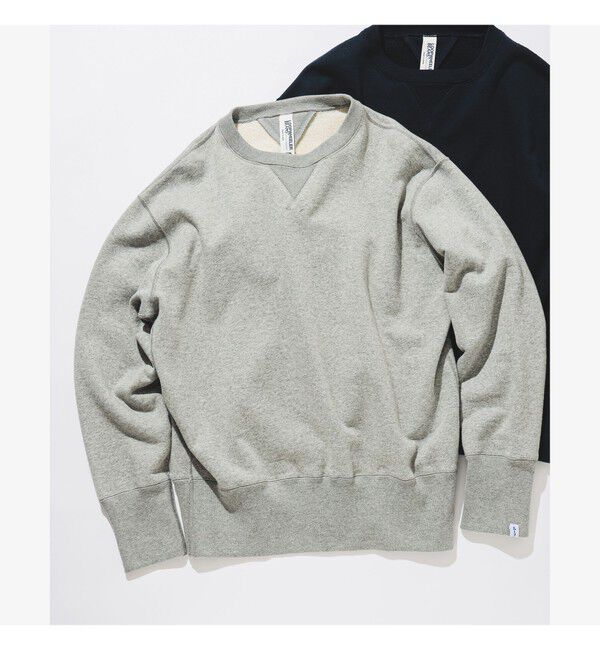 BEAMS PLUS「LOOPWHEELER &times; BEAMS PLUS / 別注 Super Heavy Weight Sweat Crew Neck」|スウェット・ジャージ|H.GRY