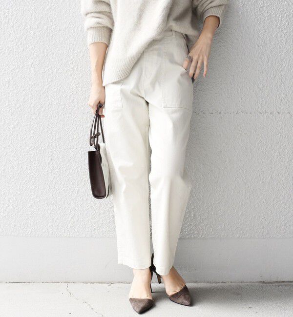 SHIPS for women「《一部追加予約》【WEB限定】ストレッチ ベーシック ベイカー パンツ」|その他|