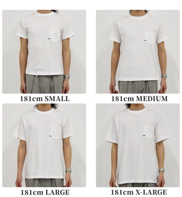 SHIPS「【累計販売数18万枚突破!!】【WEB限定】SHIPS: マイクロ SHIPSロゴ ポケット Tシャツ」|Tシャツ・カットソー|