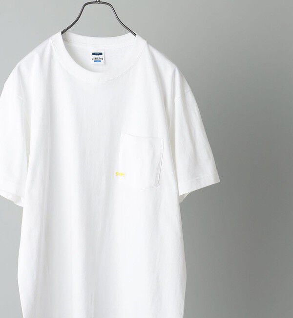 SHIPS「【累計販売数18万枚突破!!】【WEB限定】SHIPS: マイクロ SHIPSロゴ ポケット Tシャツ」|Tシャツ・カットソー|