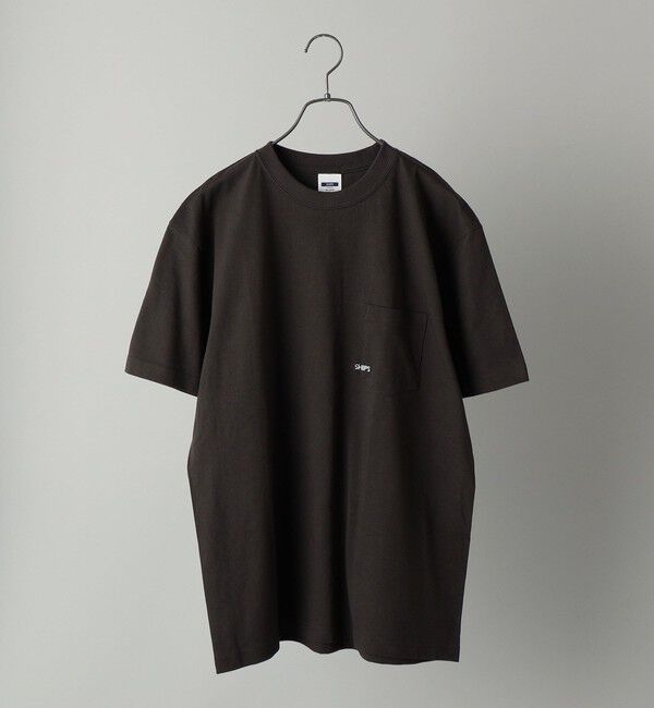 SHIPS「【累計販売数18万枚突破!!】【WEB限定】SHIPS: マイクロ SHIPSロゴ ポケット Tシャツ」|Tシャツ・カットソー|