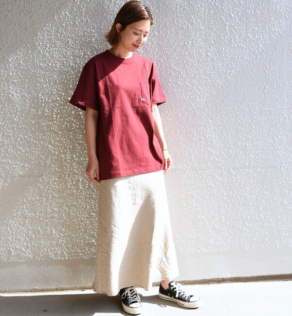 SHIPS「【累計販売数18万枚突破!!】【WEB限定】SHIPS: マイクロ SHIPSロゴ ポケット Tシャツ」|Tシャツ・カットソー|