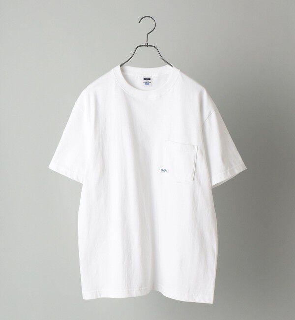 SHIPS「【累計販売数18万枚突破!!】【WEB限定】SHIPS: マイクロ SHIPSロゴ ポケット Tシャツ」|Tシャツ・カットソー|
