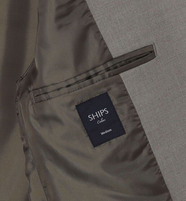 SHIPS Colors 「SHIPS Colors: 〈手洗い可能〉ウールライク ノーカラー ジャケット」|ノーカラージャケット|