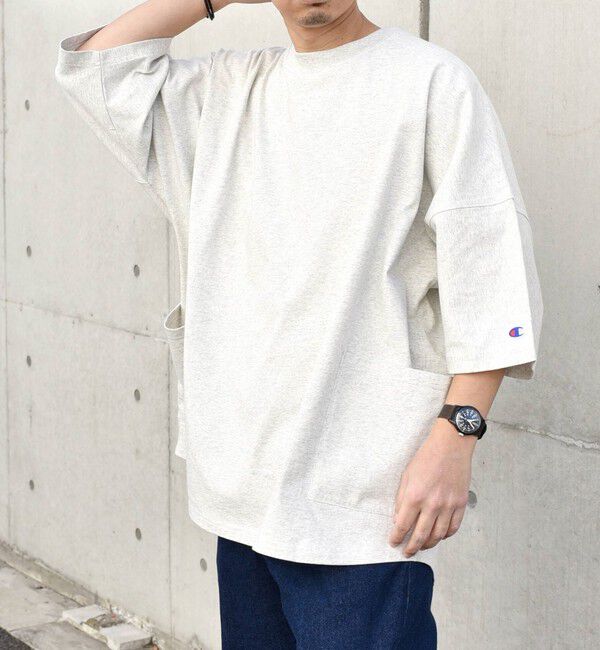 SHIPS any「【SHIPS any別注】Champion: ドルマン キャンプポケット Tシャツ 25SS◇」|Tシャツ・カットソー|