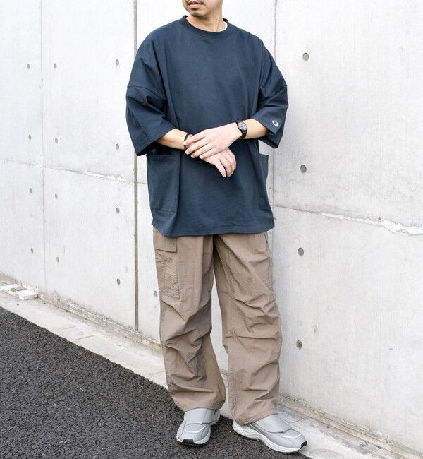 SHIPS any「【SHIPS any別注】Champion: ドルマン キャンプポケット Tシャツ 25SS◇」|Tシャツ・カットソー|