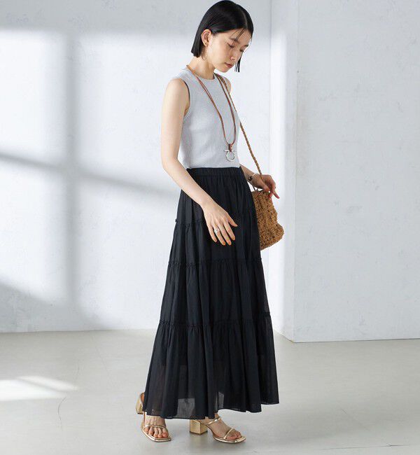 SHIPS for women「〈手洗い可能〉ラメ ノースリーブ ニット」|ニット・セーター|