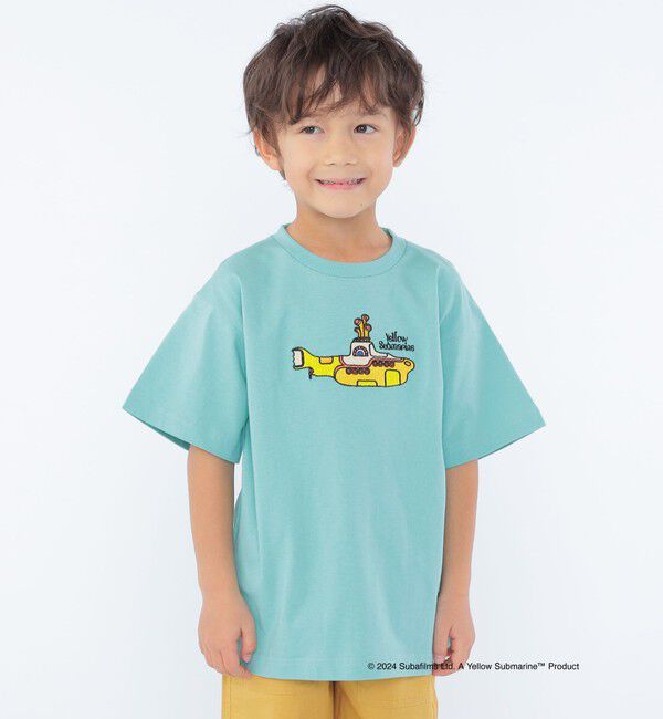 SHIPS KIDS「SHIPS KIDS:100～130cm / 〈家族おそろい〉【THE BEATLES】TEE」|Tシャツ・カットソー|スカイブルー
