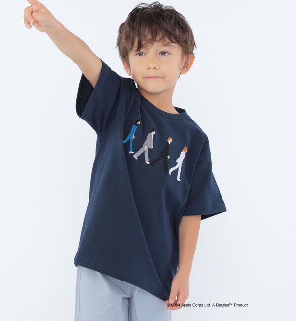 SHIPS KIDS「SHIPS KIDS:100～130cm / 〈家族おそろい〉【THE BEATLES】TEE」|Tシャツ・カットソー|