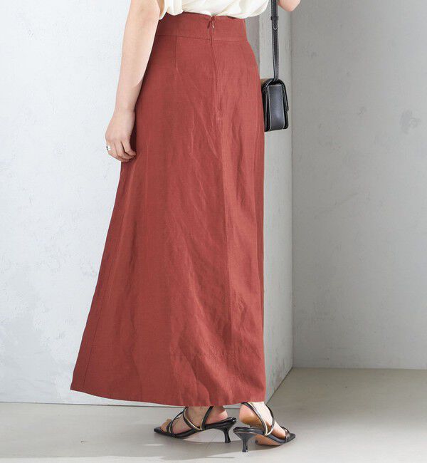 SHIPS for women「〈手洗い可能〉麻混 フレア マキシ スカート 」|スカート|