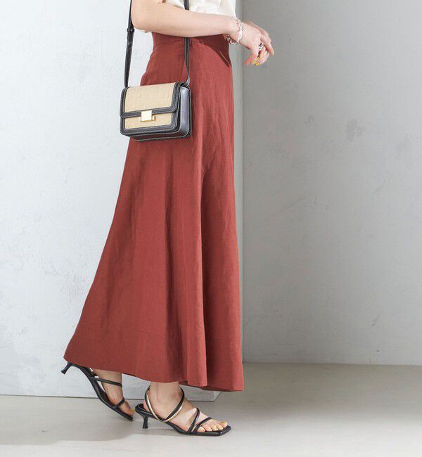 SHIPS for women「〈手洗い可能〉麻混 フレア マキシ スカート 」|スカート|