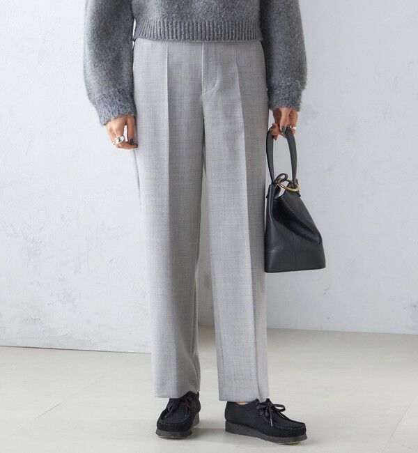 SHIPS for women「〈手洗い可能〉ストレート センタープレス トラウザーズ」|その他|