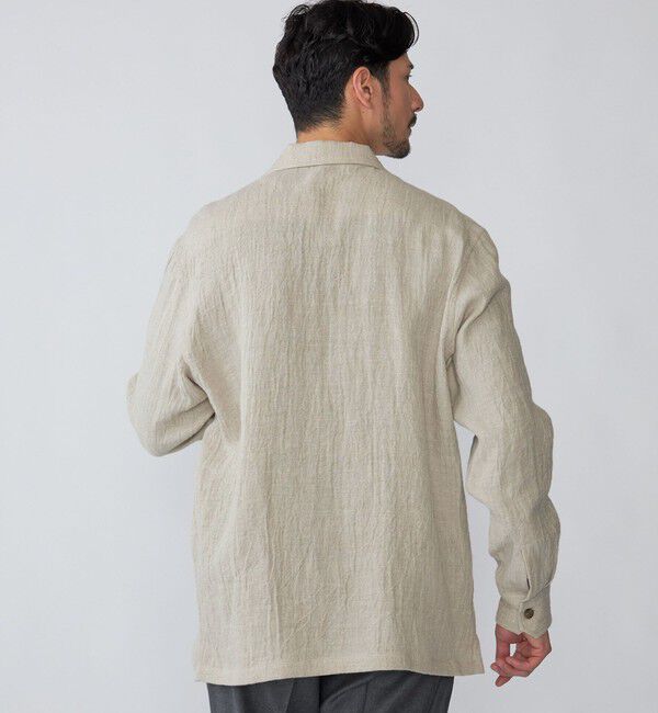 SHIPS「SHIPS: リネン ウール オーバーシャツ」|シャツ・ブラウス|