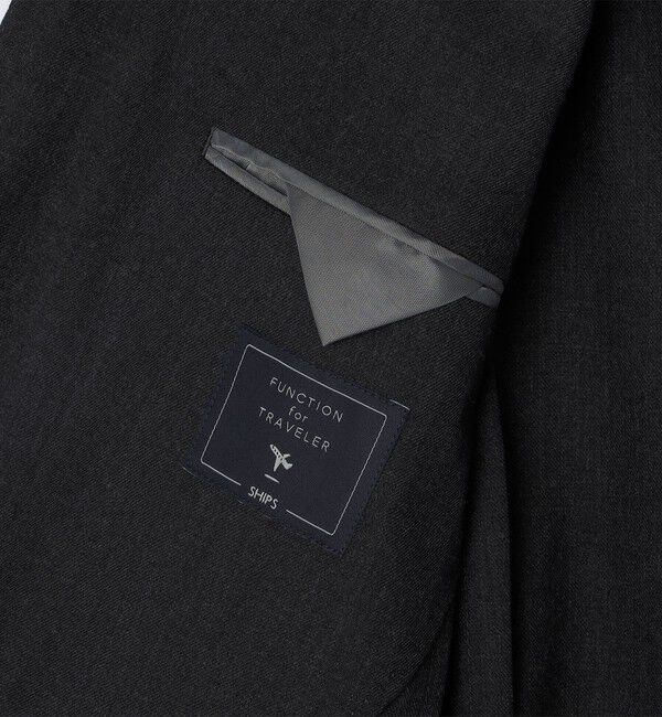 SHIPS「SHIPS: 〈セットアップ対応/手洗い可能〉ウォッシャブル サキソニー セットアップ ジャケット」|テーラードジャケット|