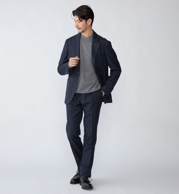 SHIPS「SHIPS: 〈セットアップ対応/手洗い可能〉ウォッシャブル サキソニー セットアップ ジャケット」|テーラードジャケット|