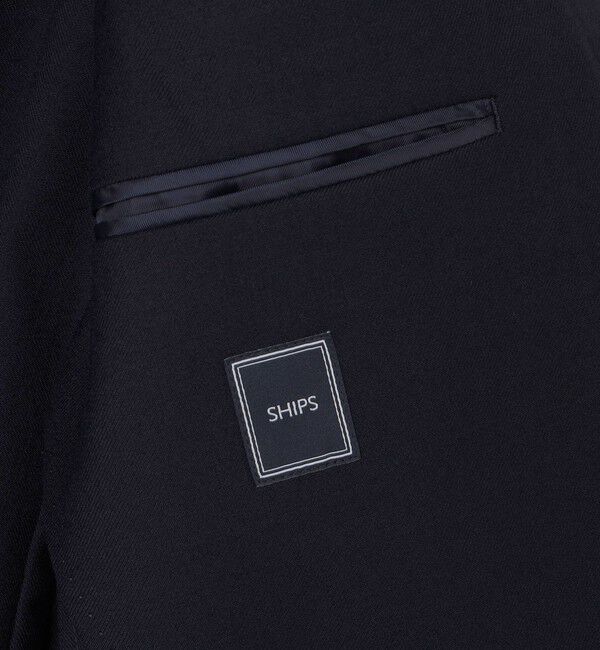 SHIPS「SHIPS: 〈セットアップ対応/手洗い可能〉ウォッシャブル サキソニー セットアップ ジャケット」|テーラードジャケット|