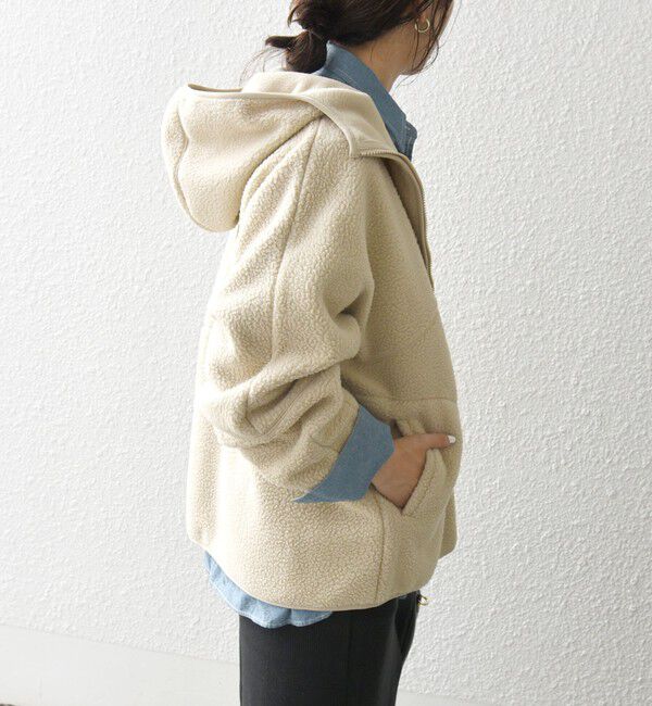 SHIPS any「SHIPS any:〈洗濯機可能〉ボア フリース フード ブルゾン パーカー」|パーカー|