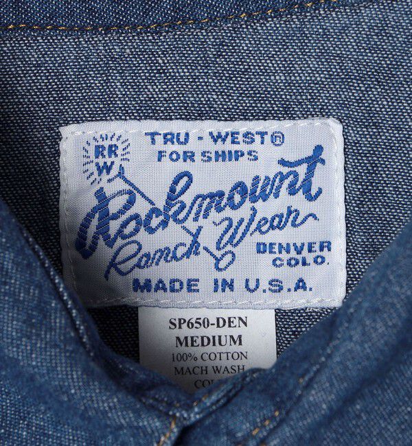 SHIPS「ROCKMOUNT: リラックス デニム ウエスタン シャツ」|シャツ・ブラウス|