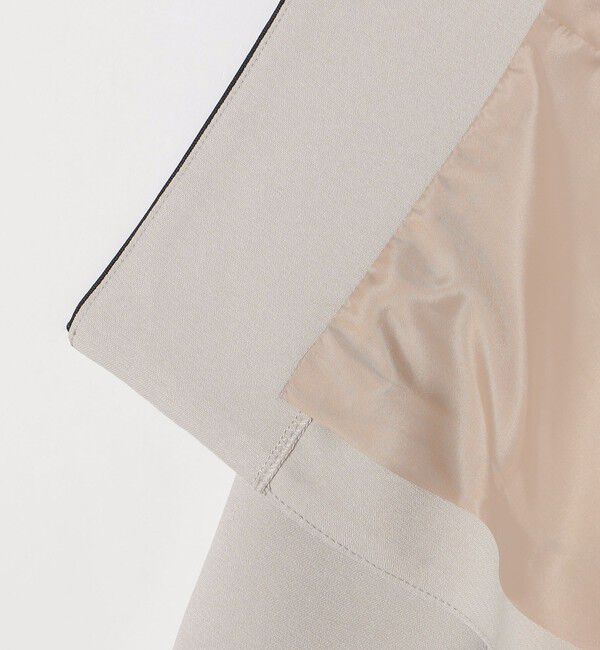 SHIPS any「【WEB限定】SHIPS any:〈洗濯機可能〉ダブルクロス  ペプラム ノーカラー ジャケット［NAVY BLUE］」|ノーカラージャケット|