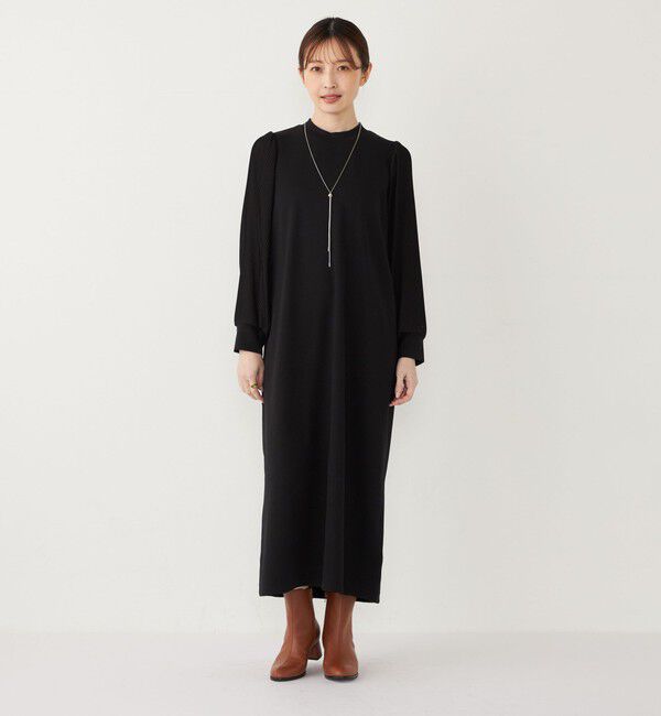 SHIPS Colors 「SHIPS Colors:〈手洗い可能〉プリーツスリーブ ジョーゼット ワンピース2◇」|ワンピース|