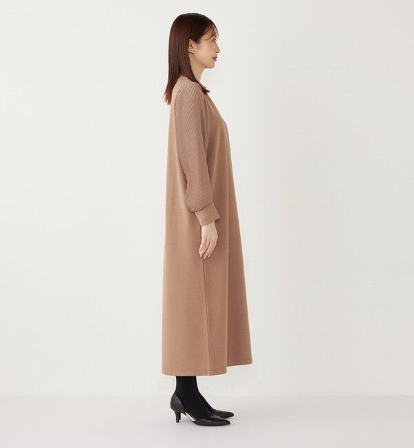 SHIPS Colors 「SHIPS Colors:〈手洗い可能〉プリーツスリーブ ジョーゼット ワンピース2◇」|ワンピース|