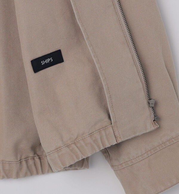 SHIPS「SHIPS: ストーン ウォッシュ コットン ブルゾン (セットアップ対応)」|ブルゾン・スタジャン|