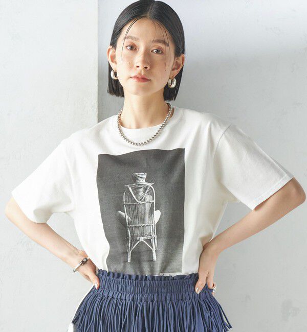 SHIPS for women「【SHIPS別注】COUTURE D'ADAM:Sam Haskins フォト TEE」|Tシャツ・カットソー|ホワイト系