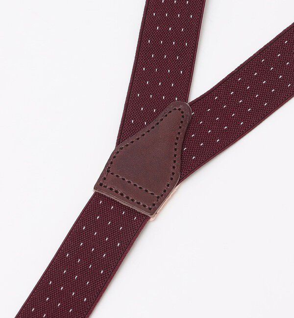 SHIPS「ALBERT THURSTON: ピンドット サスペンダー 25ｍｍ」|サスペンダー|