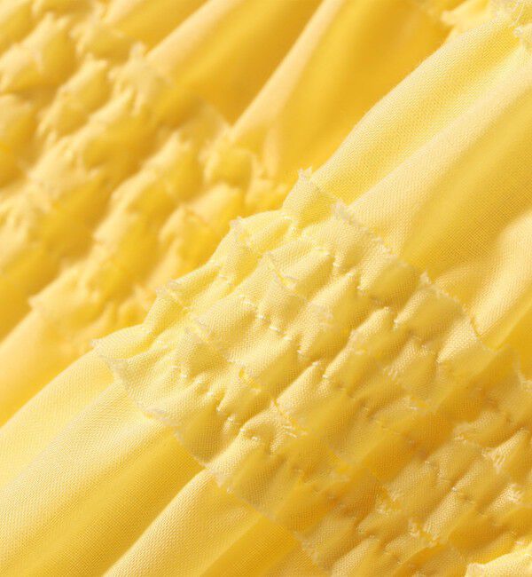 SHIPS any「《一部追加予約》【WEB限定】SHIPS any:〈洗濯機可能〉シアー シャーリング プチフリル ペプラム ブラウス」|シャツ・ブラウス|