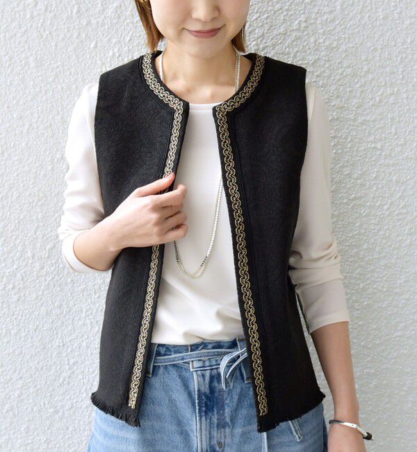 SHIPS for women「【SHIPS別注】BINDU:ブレード テープ ベスト」|ベスト・ジレ|