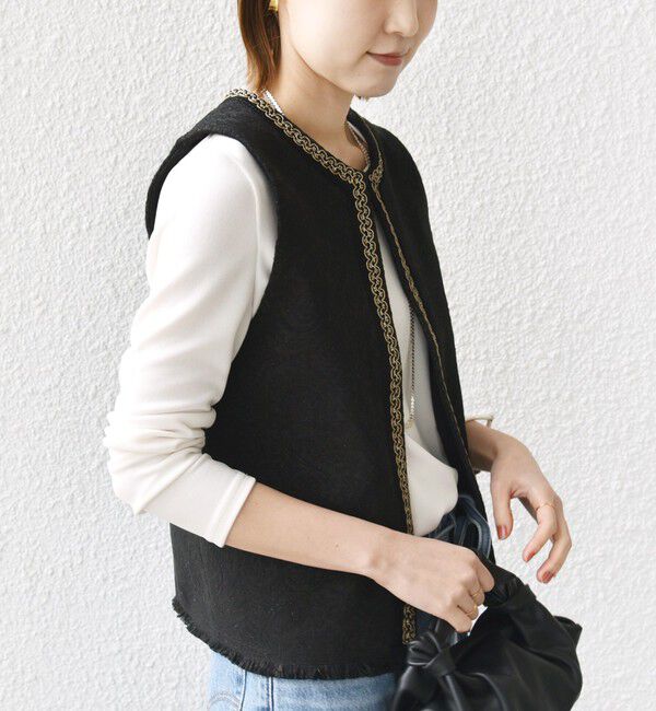 SHIPS for women「【SHIPS別注】BINDU:ブレード テープ ベスト」|ベスト・ジレ|