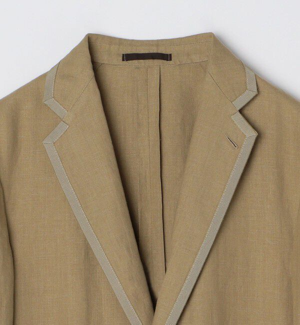 SHIPS「【SHIPS別注】CARUSO: リネン パイピング ジャケット」|テーラードジャケット|