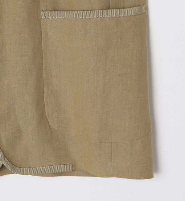 SHIPS「【SHIPS別注】CARUSO: リネン パイピング ジャケット」|テーラードジャケット|